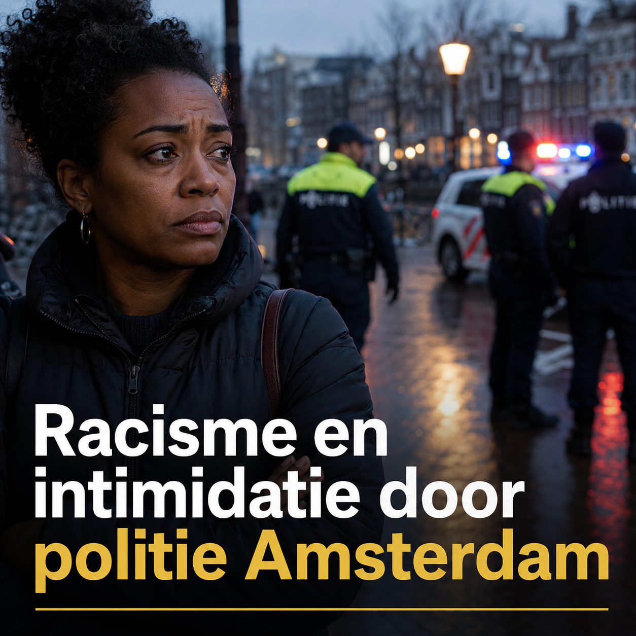 Racisme en intimidatie door politie Amsterdam